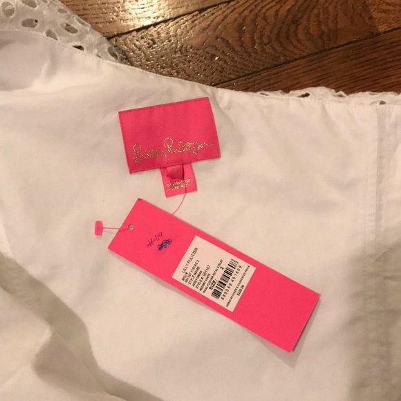 NWT Lilly Pulitzer Josey Dress Eyelet One Shoulder - Picture 7 of 8